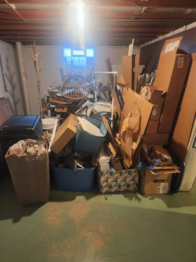 Roll-off dumpster container at job site for 2 Yard Dumpster Rental in Difficult Run